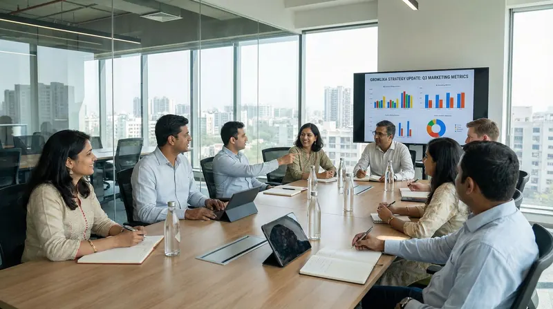Growlixa team planning digital marketing and AI automation for Indian and international clients