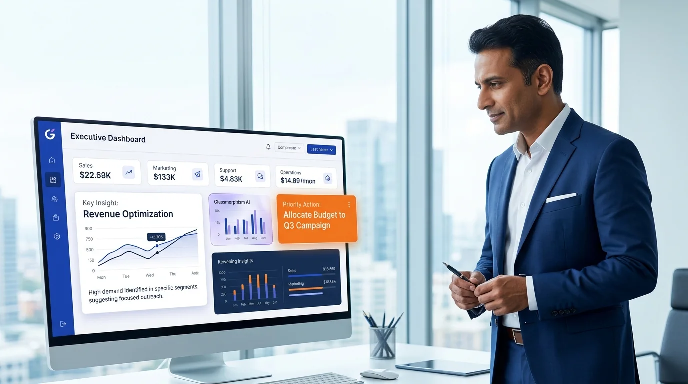 Custom AI web app and MVP product development illustration