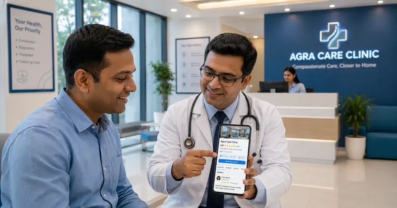 Digital marketing for healthcare and medical clinics in Agra with patient lead generation and Google ranking by Growlixa