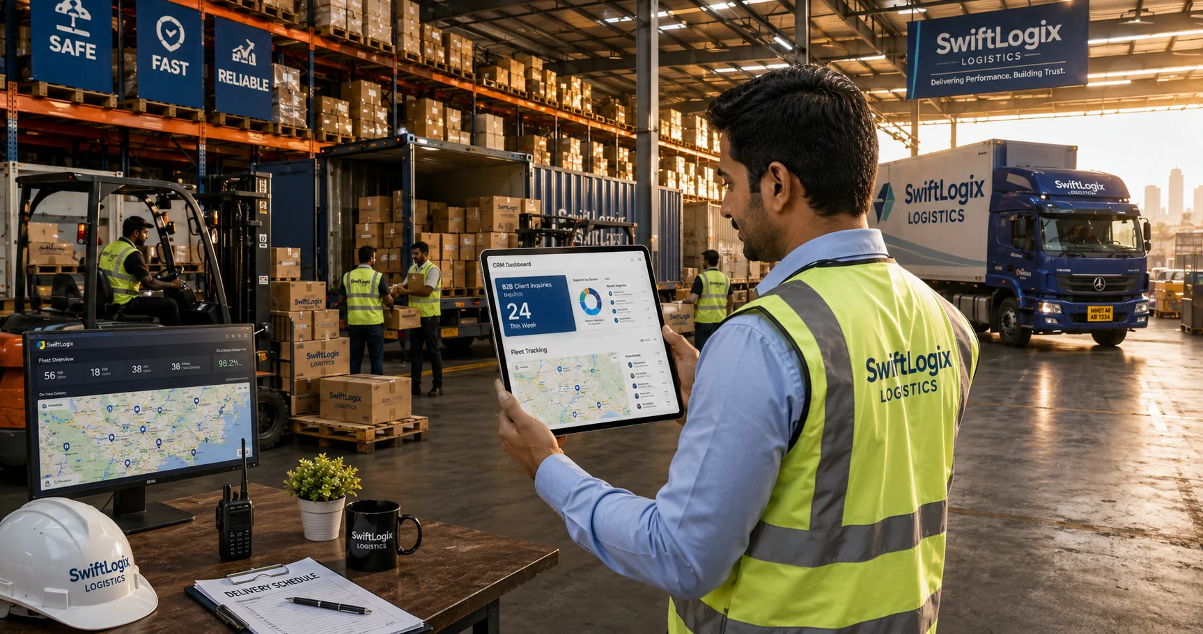 Digital marketing for logistics and supply chain companies in India with B2B client acquisition by Growlixa