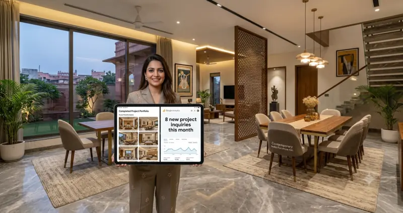 Digital marketing for interior designers and architects in India with project lead generation by Growlixa